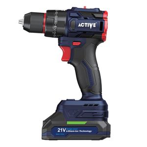 دریل پیچ گوشتی چکشی شارژی براشلس 21 ولت اکتیو مدل ac 3221bl